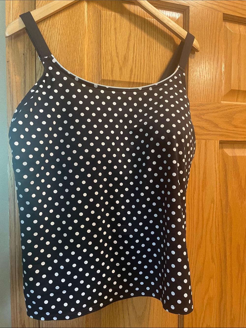 Black & White Polka Dot swimsuit top